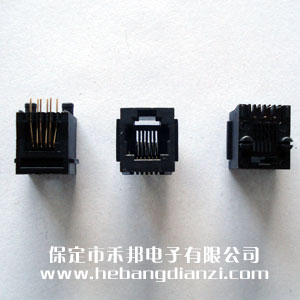 RJ11座 6P立式