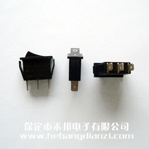 优质 KCD3-102船型(xíng)开关 黑(hēi)色